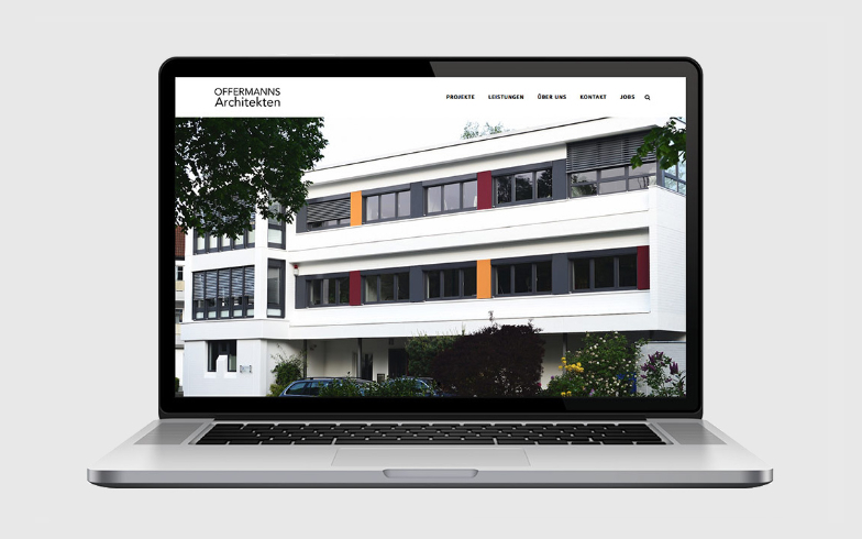 OnePager-Website für Offermanns Architekten, Bonn